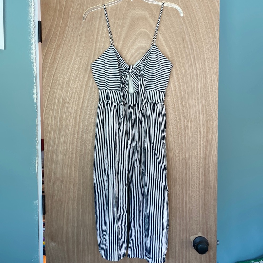 Striped cotton summer dress